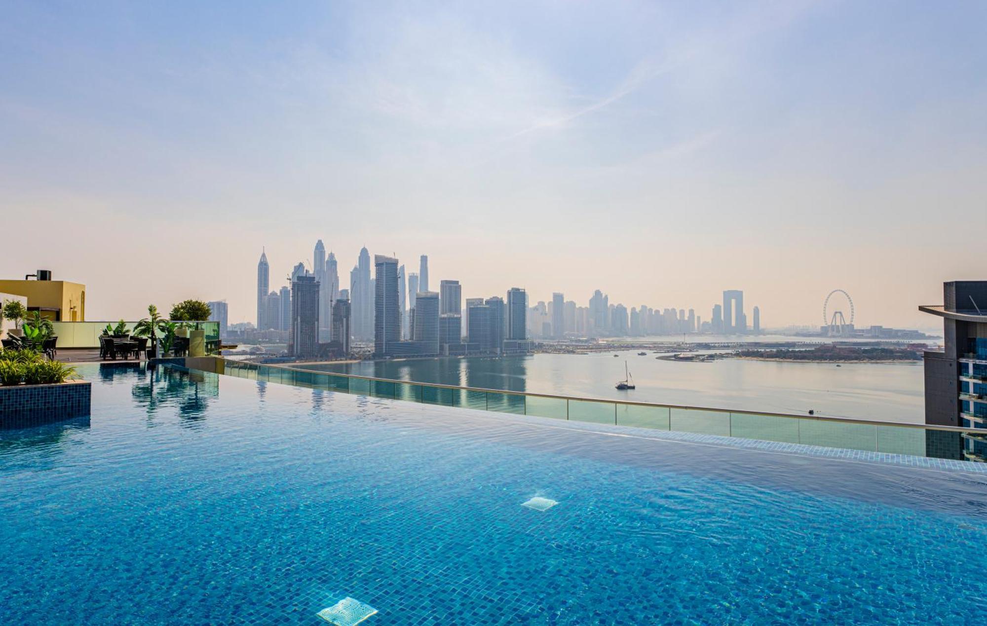 Studio With Pool And Private Beach Access On Palm Jumeirah Dubai Ngoại thất bức ảnh